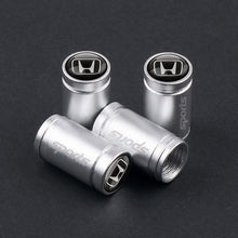 Load image into Gallery viewer, 4Pcs metal SPORT Emblem Car Tire Valve Caps Case For Honda Accord Civic CRV Fit HR-V Vezel Odyssey City Jazz Jade Stream
