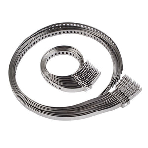 In stock 10Pcs Universal Adjustable AXLE CV Joint Boot Crimp Clamp Kit 31- 41mm 70- 125mm 5 Small +5 Big